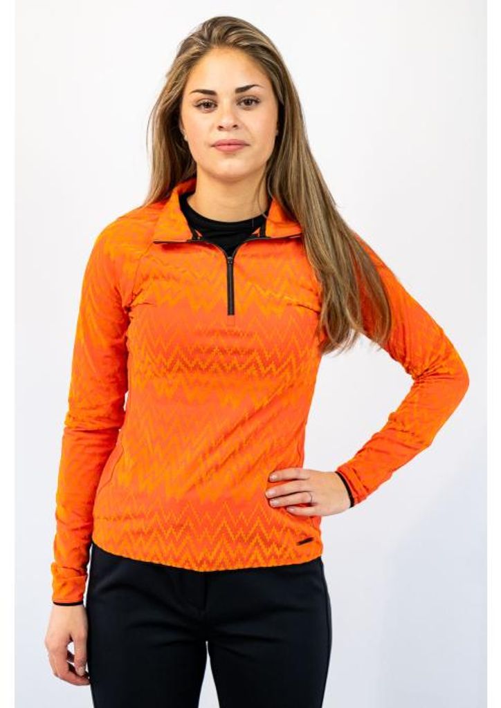 Falcon Damen Ski-Pullover schnelltrocknend eng anliegend aus Thermomaterial