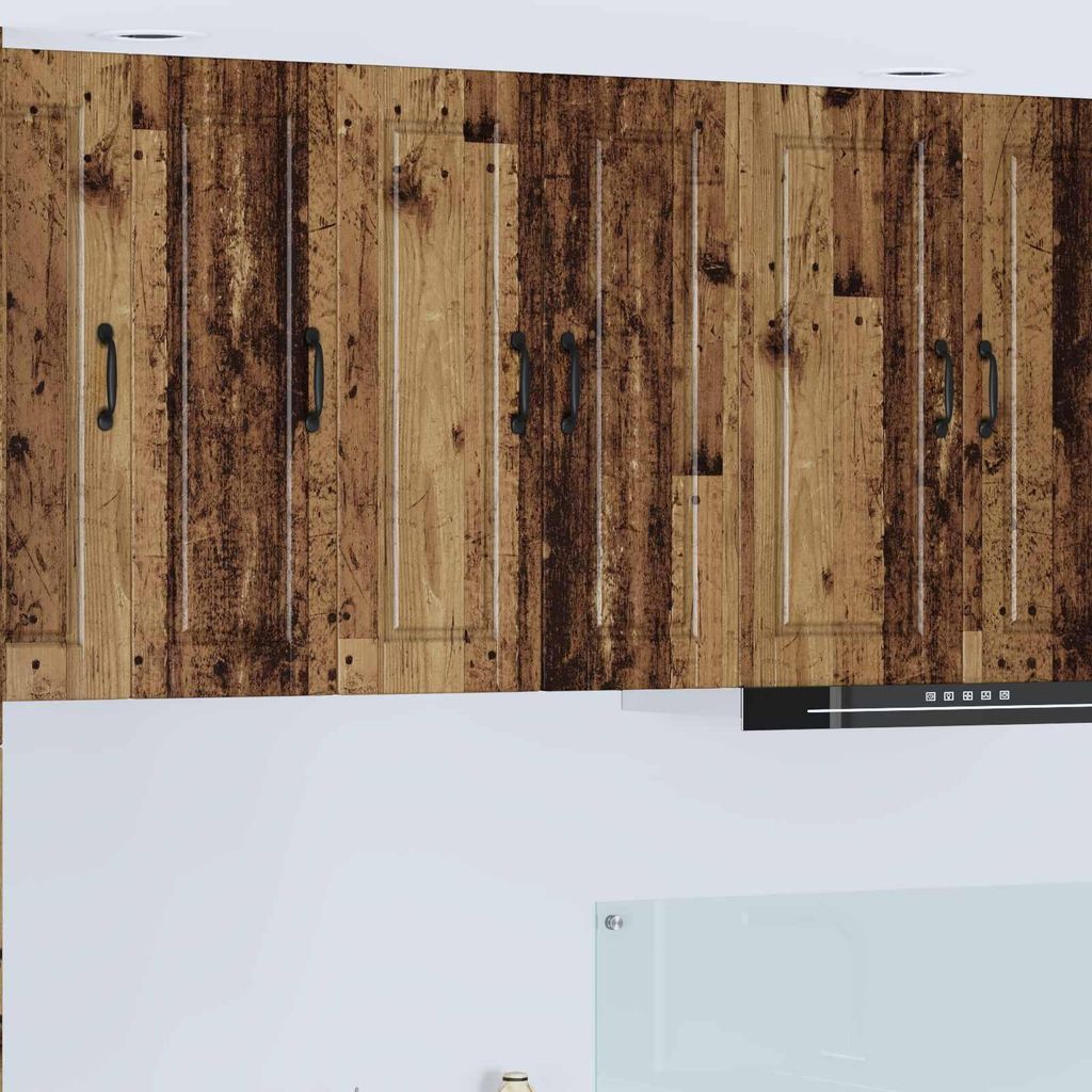 "Schlussverkauf" Küchenschrank 2 Stück - Buffetschrank/Sideboard Küche - Altholz 30x31x80 cm Holzwerkstoff C10059