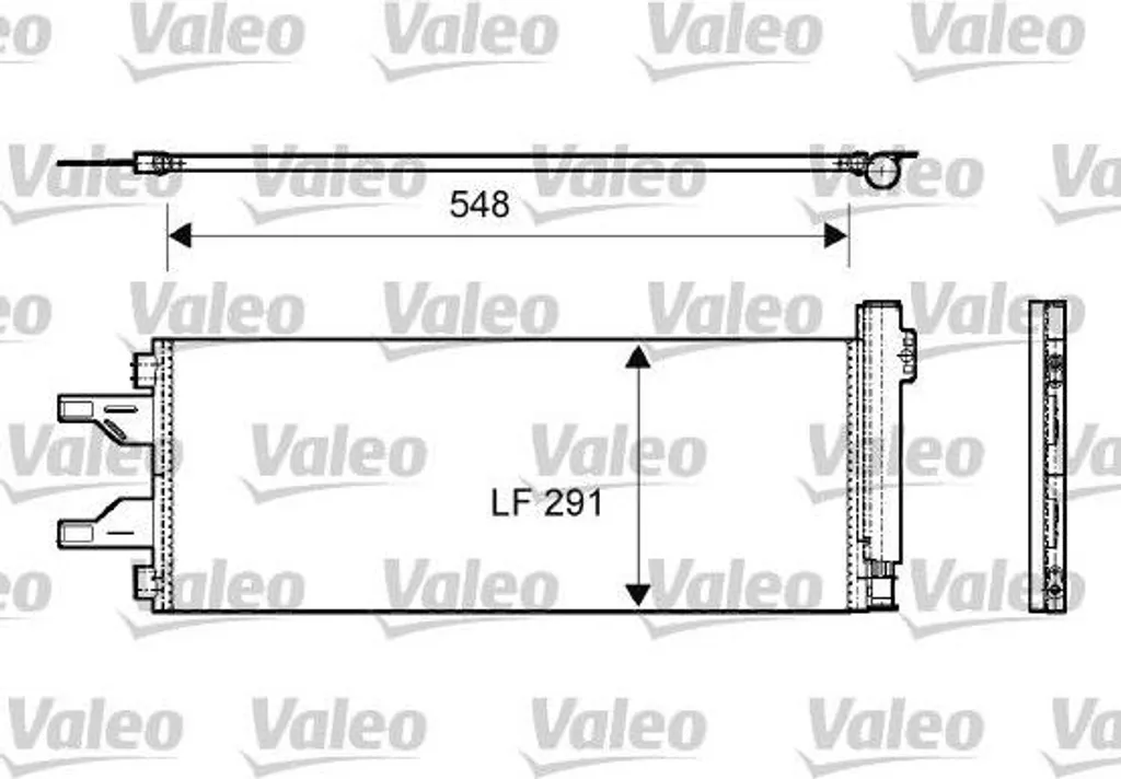 Condenseur VALEO 814069 pour réparer la clim de Jumper Ducato Boxer