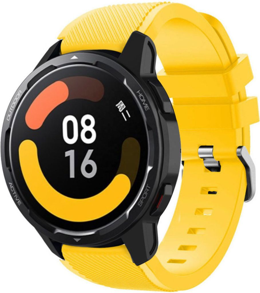 Strap-it Xiaomi Watch S1 Silikonarmband (Gelb)