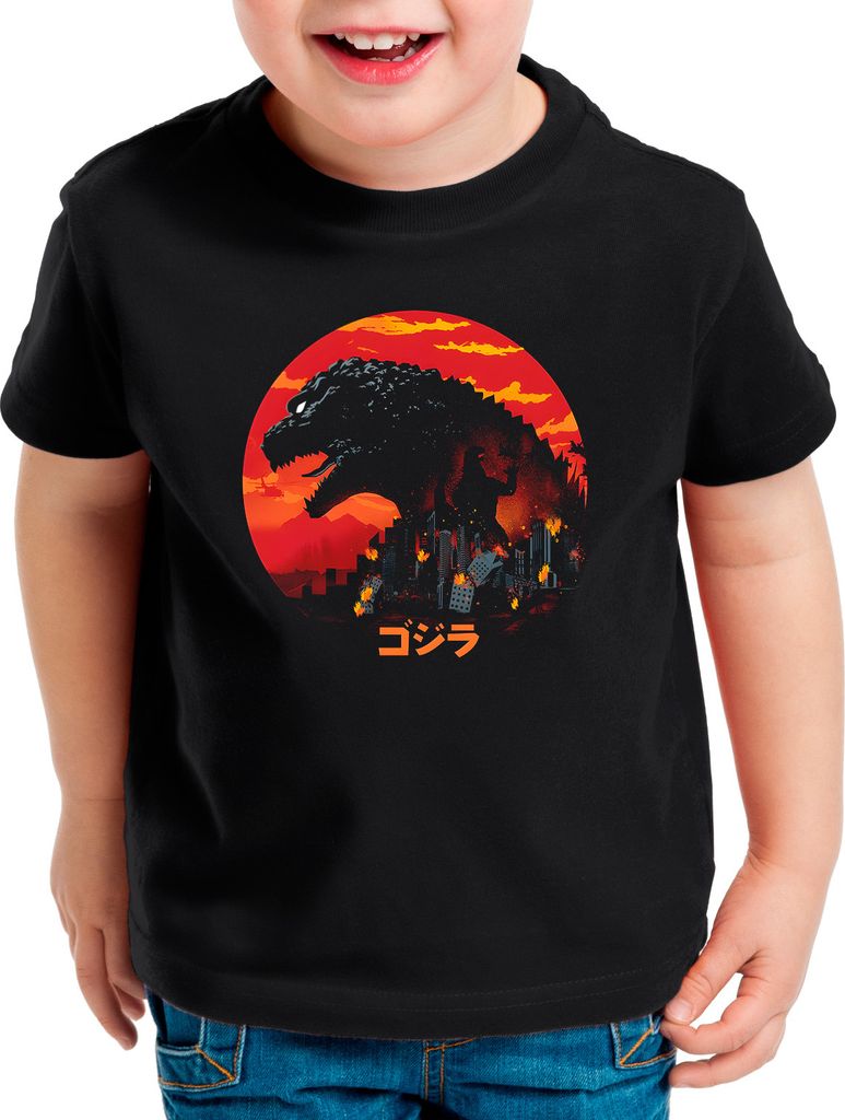 style3 Immortal Kaiju Kinder T-Shirt japan monster nipon Produktbild 