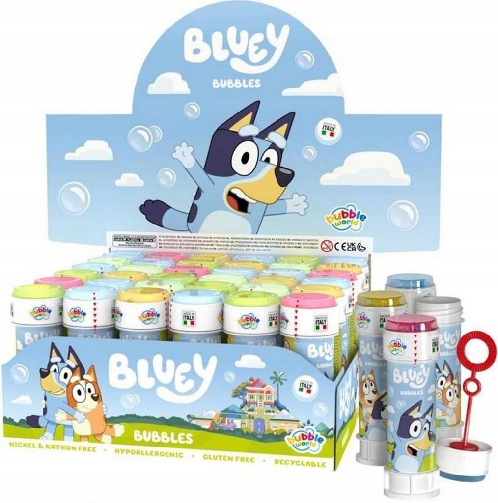 ARTICOLO Bolle di sapone 60ml Bluey 36pz/disp 845007 Immagine del prodotto 