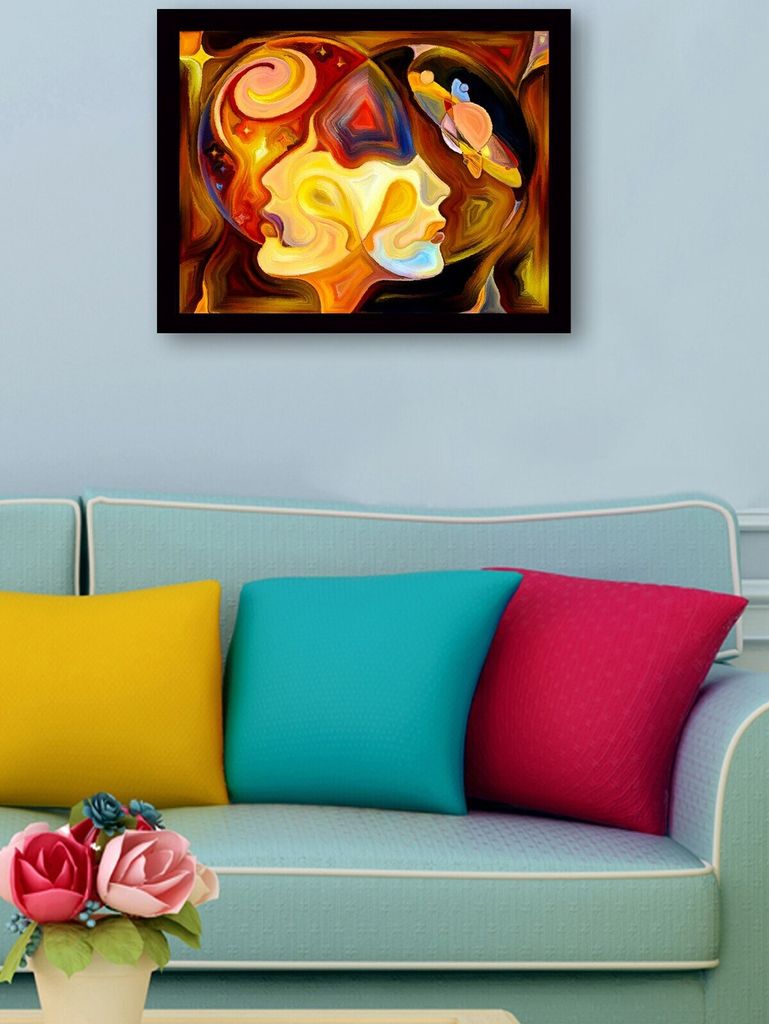 Wallity, SC0371- MRV1035, Bunt, Leinwandbilder, 41 x 56 cm, Gemälde: 100% MDF