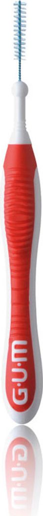 A close-up studio shot of an interdental brush.