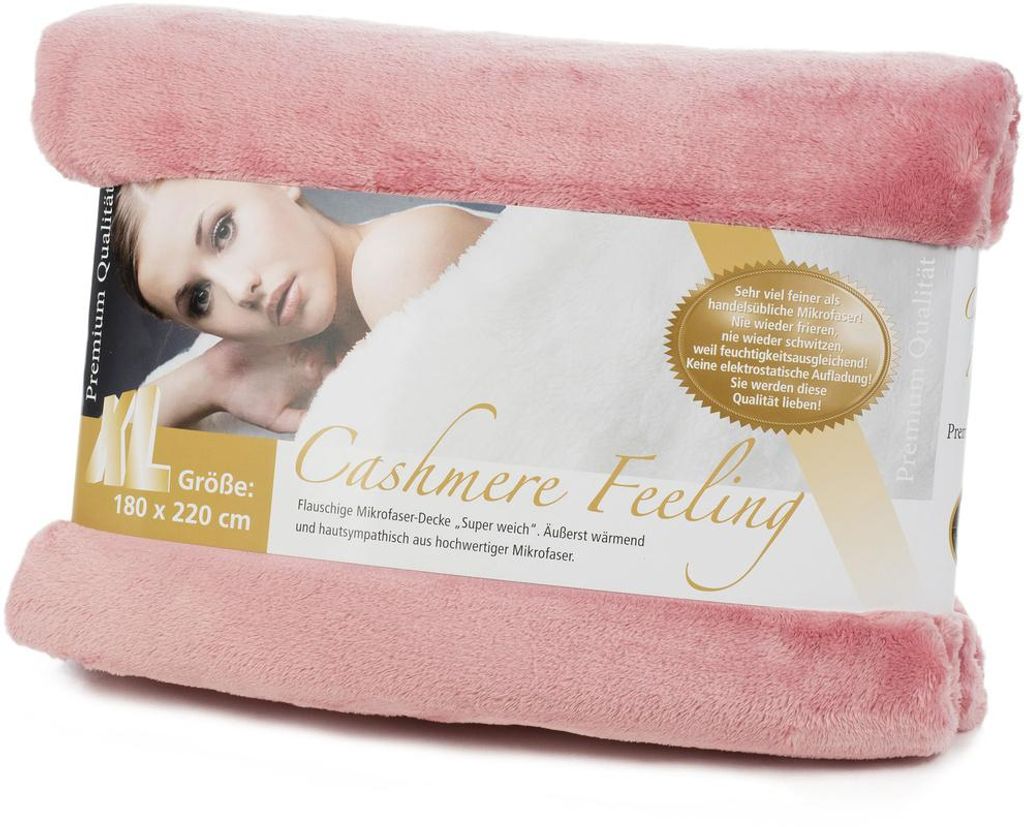Gözze Kuscheldecke Cashmere-Feeling Premium 180 x 220 cm Produktbild 