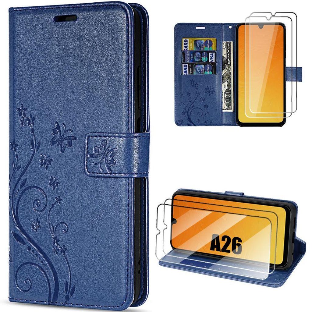 Coque + 2 Verres Trempés pour Samsung Galaxy A26 5G, Flip Image du produit 