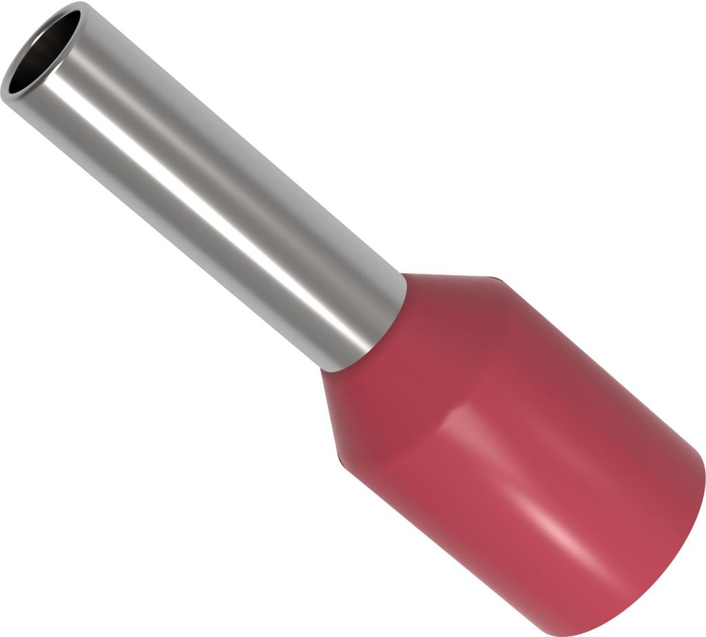 50 AUPROTEC Aderendhülsen 1,50 mm² isoliert rot Kabelendhülsen