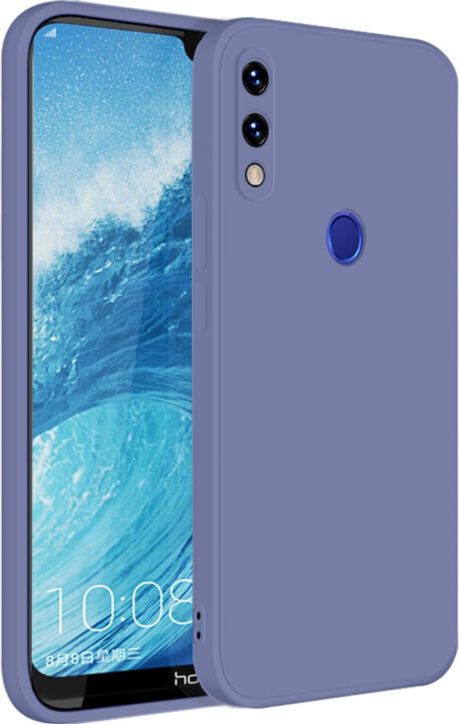 Huawei Honor 8X Max Hülle, LaimTop Slim Liquid Silikon Gel Gummi Schutzhülle für Huawei Honor 8X Max Grau