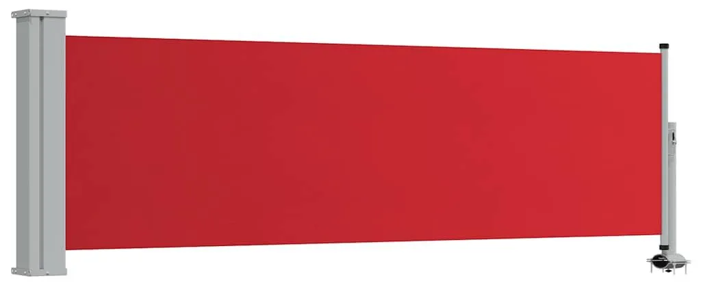 Écran d'intimité 80x300 cm rouge extensible - Dites stop au vis-à-vis