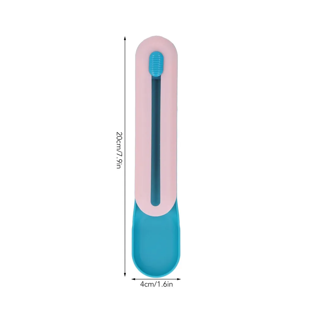 Cucchiaio per Puree Gatti - Gadget Squeeze Anti-Macchia Blu e Rosa - 8