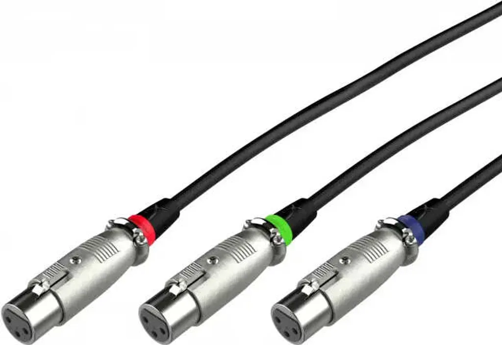 Cordon Microphone XLR HyperX 3 Mètres - Câble Audio pour Studio Noir - 2