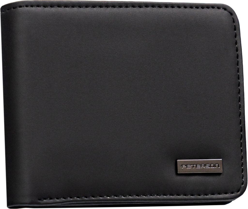 Peterson Portemonnaie aus Leder für Männer Hudsone schwarz One size