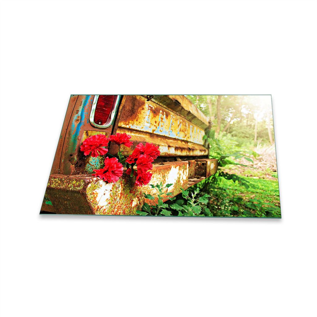 Herdabdeckplatte Glaskeramik 1 Teilig 80x52 Natur Grün Abdeckung Glas Spritzschutz