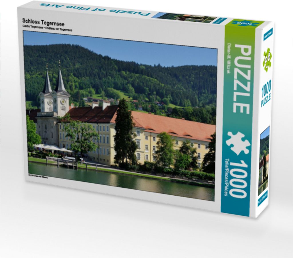 CALVENDO Puzzle Schloss Tegernsee 1000 Teile Puzzle quer | 1000 Teile Lege-Größe 64x48cm Foto-Puzzle für glückliche Stunden