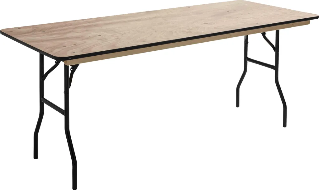 Table pliante en bois 200cm 10 places - Oviala Rekkem qualité premium