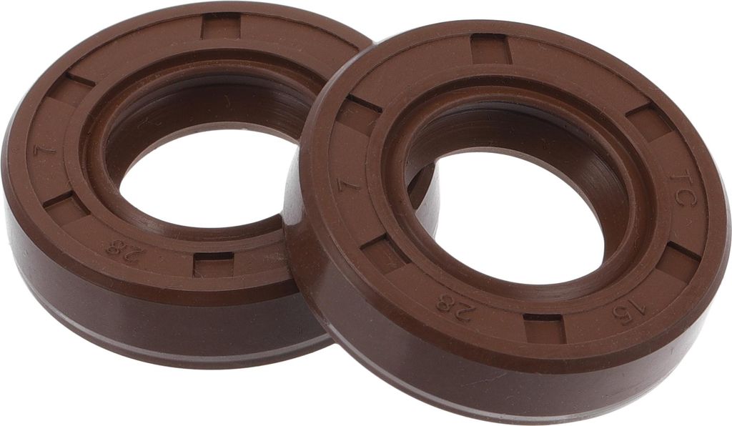 Universal Oil Seal TC Doppellippe W Stahlfeder Dichtungsring Rotationswellendichtung 15x28x7mm Hochdruck FKM Gummi Braun 2 Stück