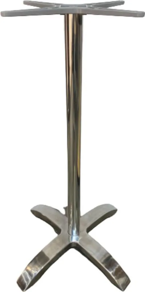 Dites adieu à la rouille avec ce pied de table en aluminium gris extérieur
