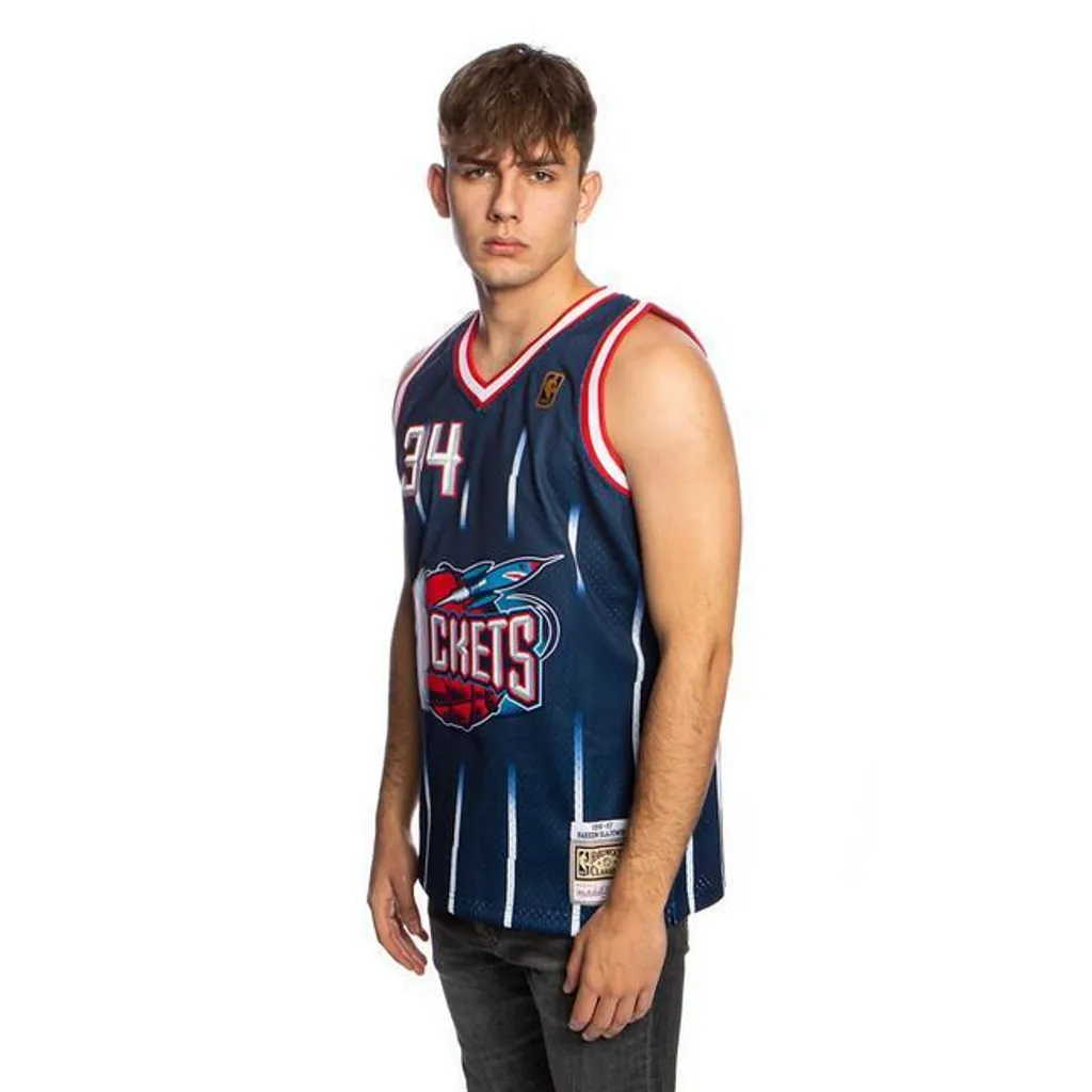 Maillot de Basket Houston Rockets Olajuwon Mitchell & Ness Taille M - 5
