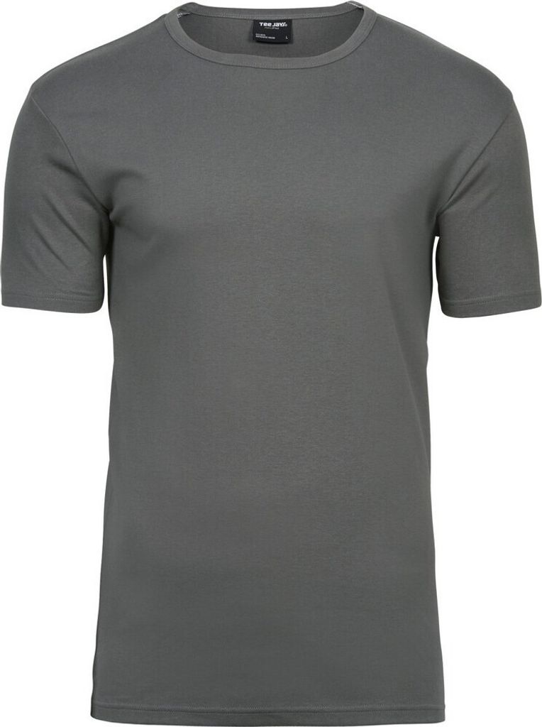Tee Jays Herren Interlock T-Shirt, Rundhalsausschnitt, Kurzarm BC3311 (3XL) (Staubgrau)