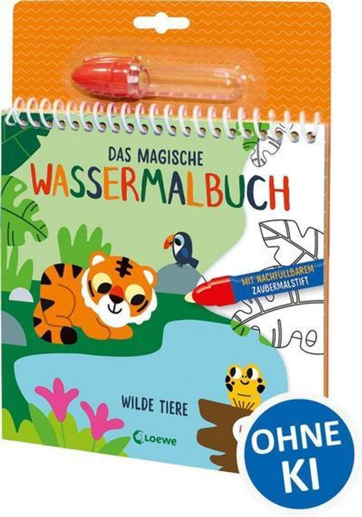Das magische Wassermalbuch - Wilde Tiere Produktbild 