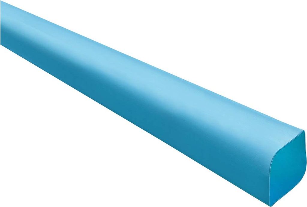 STEX24 Schrumpfschlauch 2:1, Rolle mit 75,0m, blau 9,5/4,8mm, 3/8 Zoll, WSR2 Schrumpftemperatur mind. 110°C,