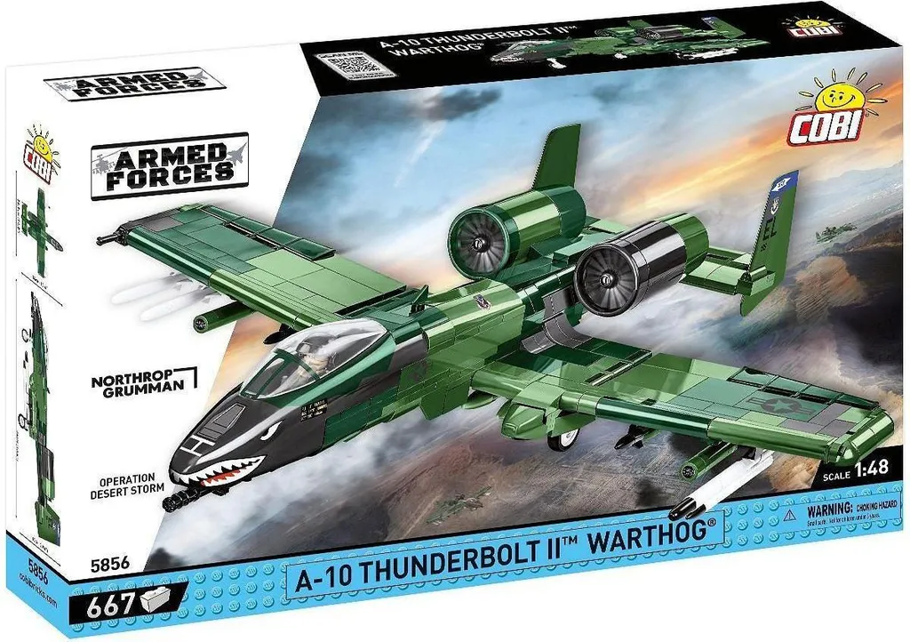 Maquette avion de combat A-10 Thunderbolt II Cobi 5856 en briques 567p