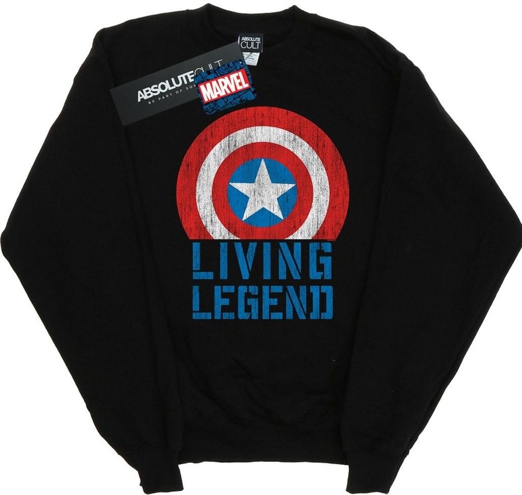 Marvel - "Living Legend" Sweatshirt für Herren BI42049 (XXL) (Schwarz)