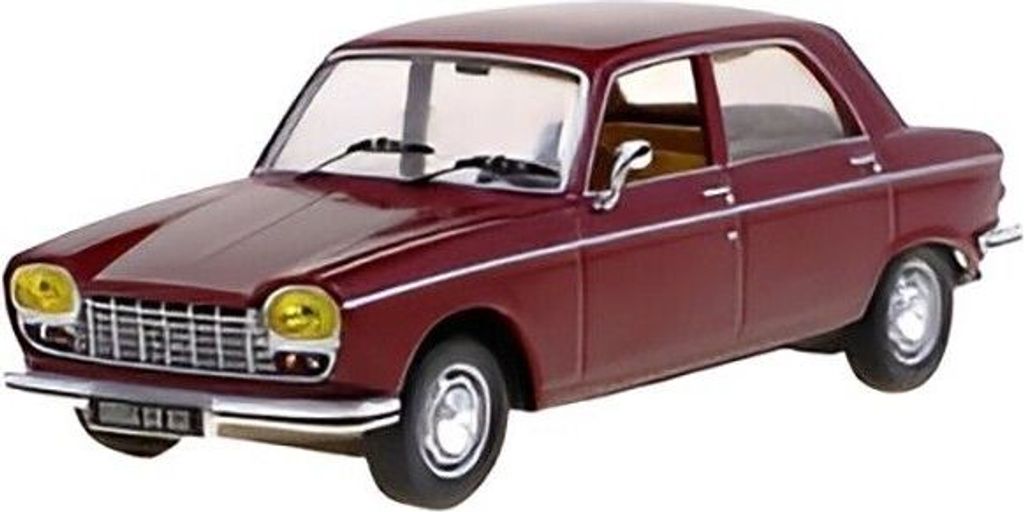 PEUGEOT 204 1967 Bordeauxfarben, ODE162, Maßstab1/43, ODEON