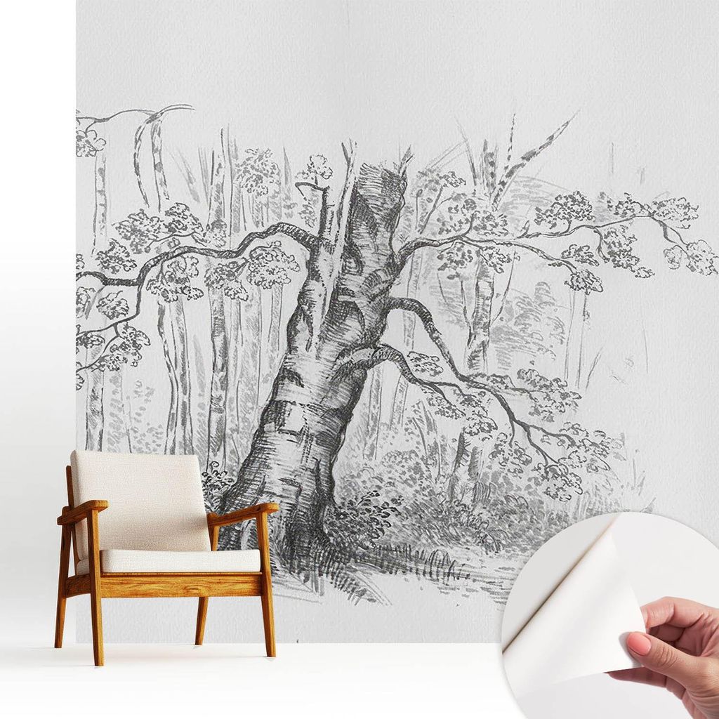 Fototapete selbstklebend - 250x250 cm - Tapete - Wandtapete - Wandbilder - Klebefolie - Dekofolie - Tapete Folie - Wand - Dekoration - Wohnzimmer -...