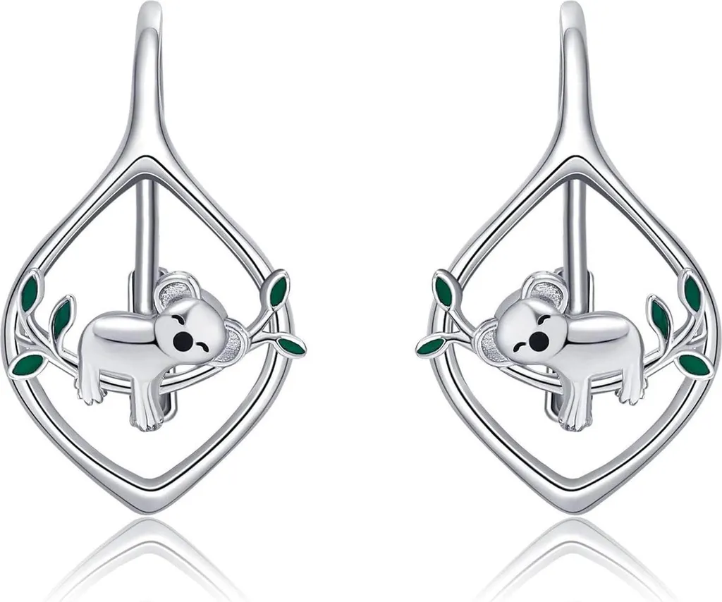 Bijoux Koala en Argent Sterling 925 Argenté Cadeau pour Petite Fille