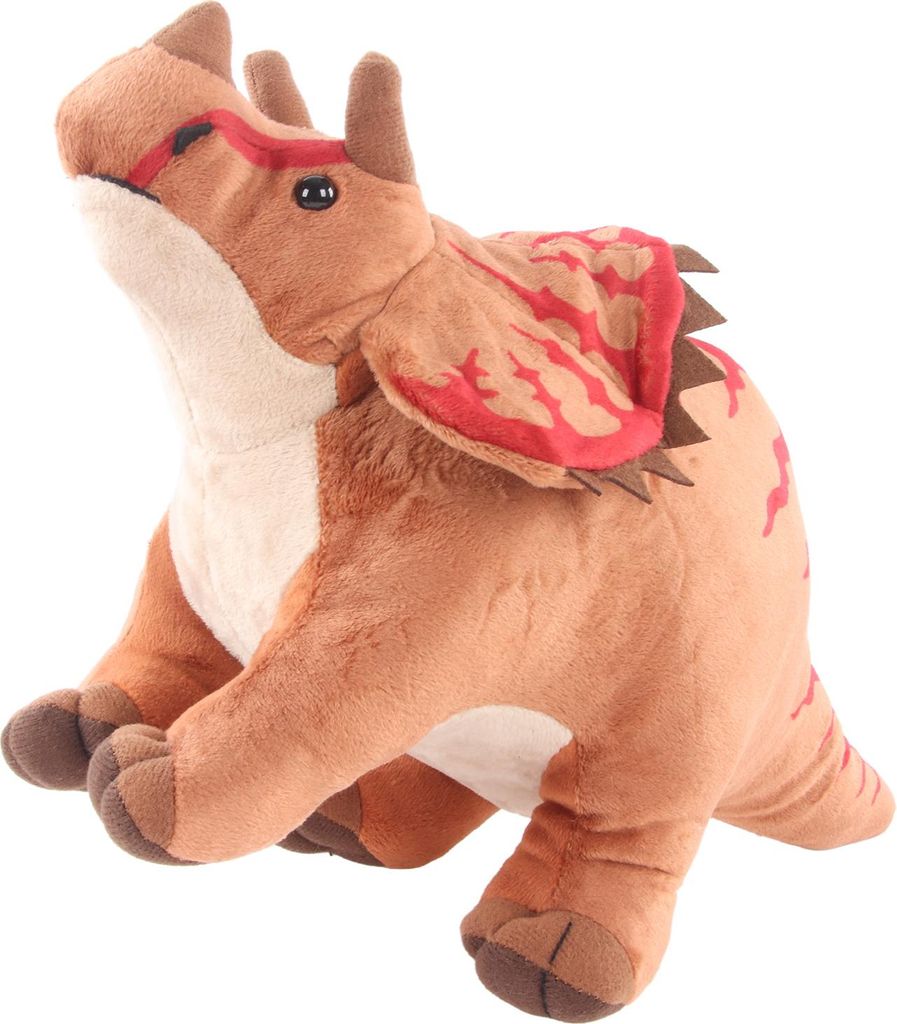 Weiches, gefülltes Triceratops-Spielzeug, Cartoon-Multifunktions-Stimulationsplüsch für Kinder