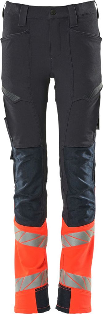 Mascot Hose für Kinder Gr. 104 schwarzblau/hi-vis rot