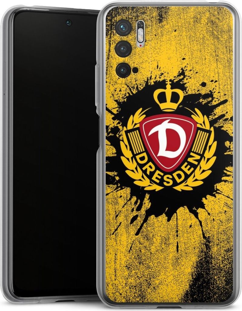 DeinDesign Handyhülle für Xiaomi Redmi Note 10 5G Silikon Hülle Case Smartphone Schutzhülle Fußball Offizielles Lizenzprodukt SG Dynamo Dresden