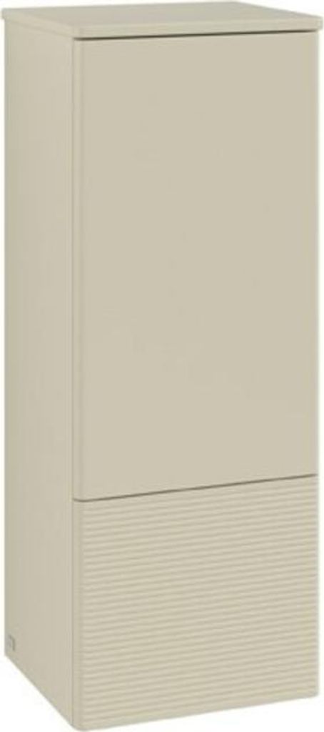 V&B Mittelschrank mit Frontstruktur, Anschlag li Antao 41,4x104x35,6cm, WBP Lac, si Gr m Lac