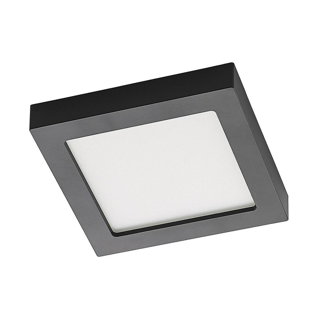 Prios LED-Deckenlampe Alette, schwarz, 24 W, CCT, dimmbar Produktbild 
