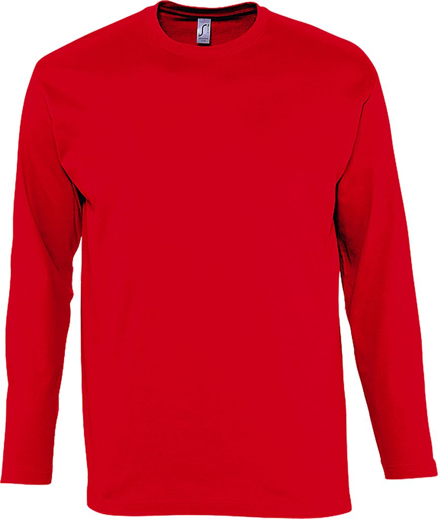SOLS Herren Monarch Longsleeve / T-Shirt, Langarm PC313 (4XL) (Rot)