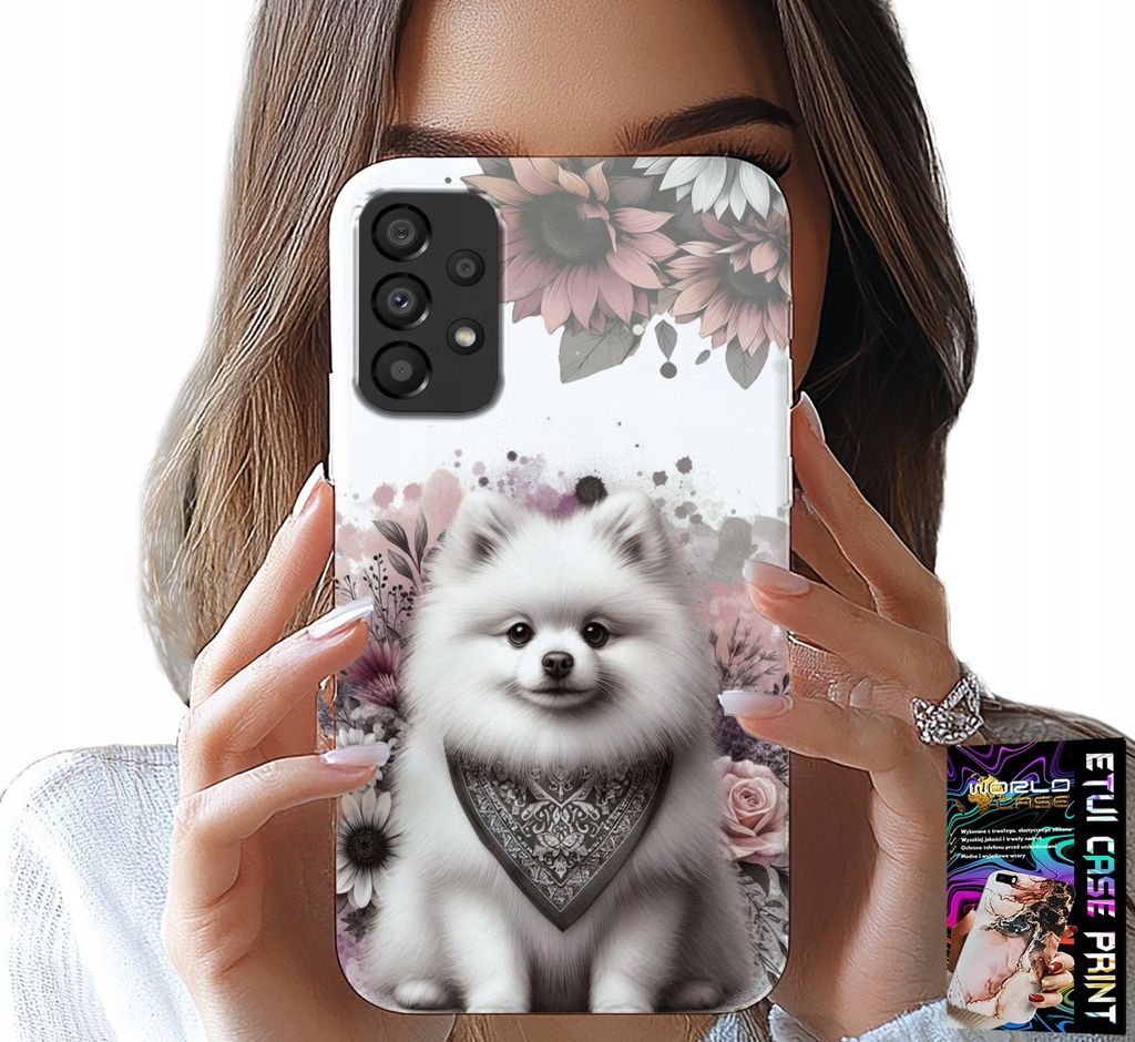 Etui Für Samsung Galaxy A33 5G - Pomeranian, Miniature Spitz, Hunde Rassen