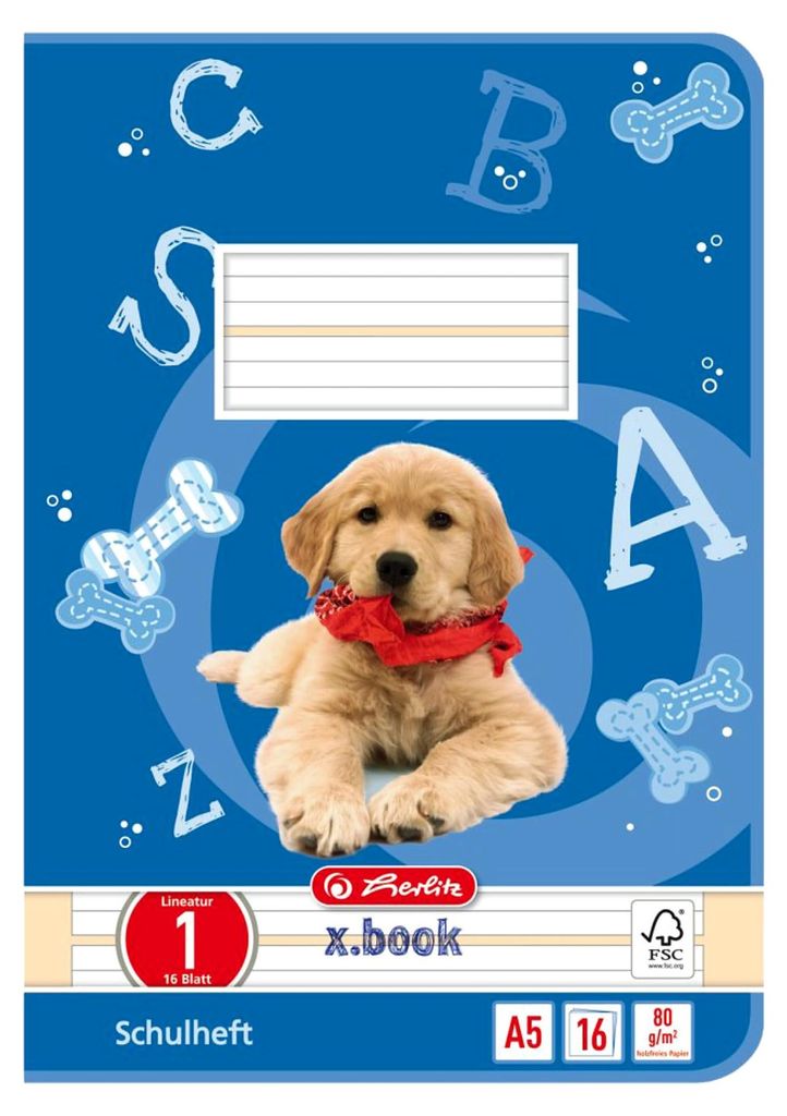 herlitz Schulheft x.book DIN A5 Lineatur 1 / liniert 16 Produktbild 