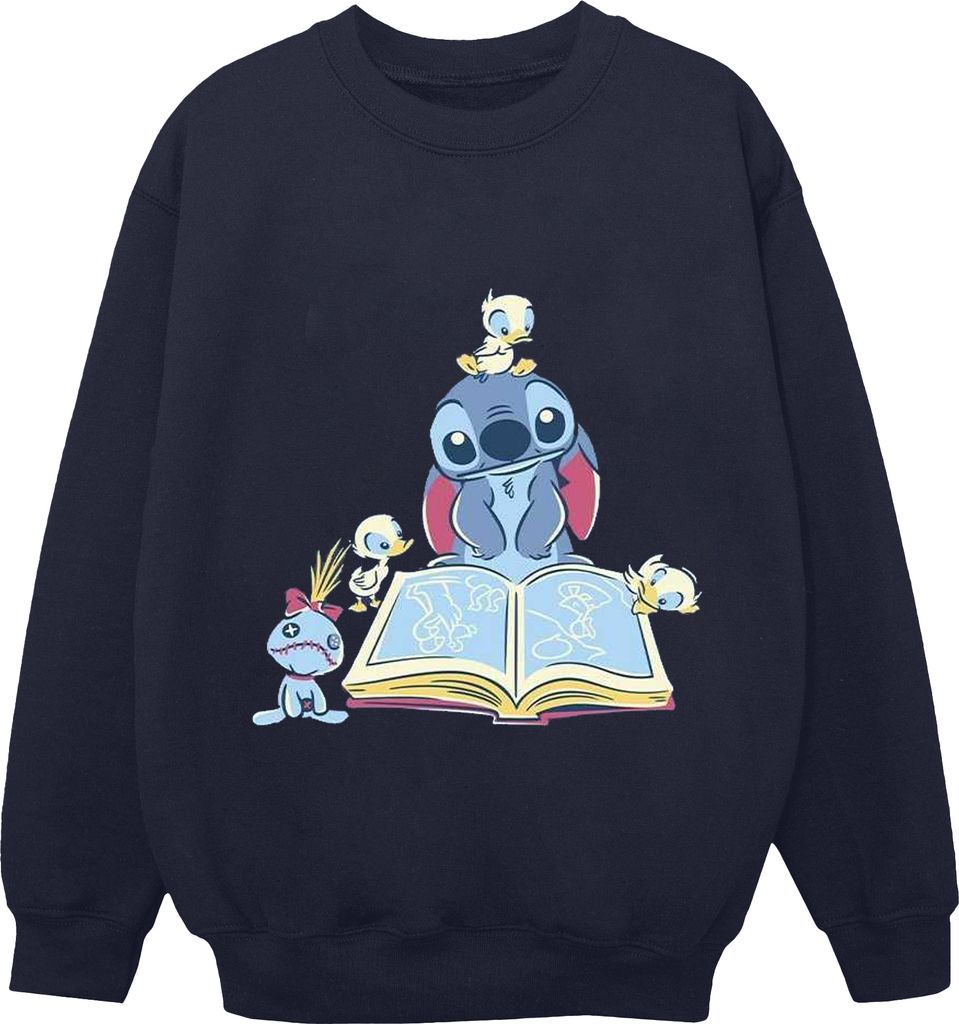 Disney - "Reading Reading A Book" Sweatshirt für Damen BI22698 (XXL) (Marineblau)