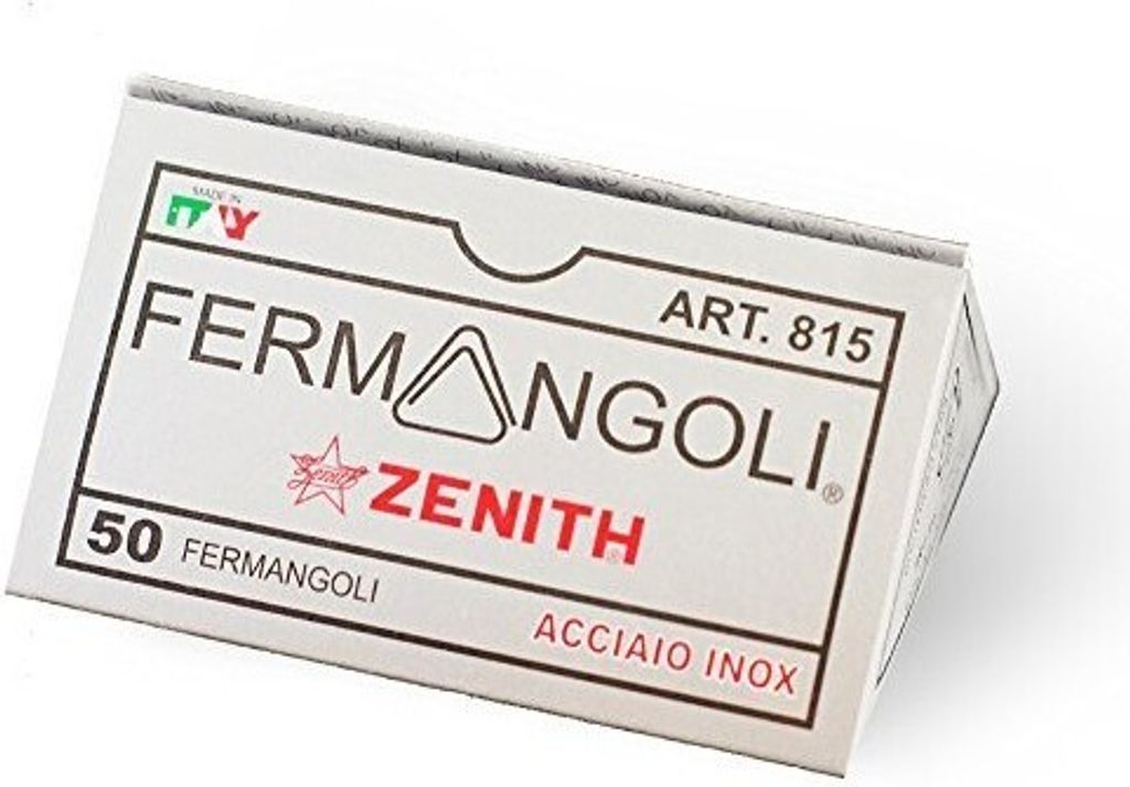 Zenith 815 Papierklammer Edelstahl 50 Stück(e)