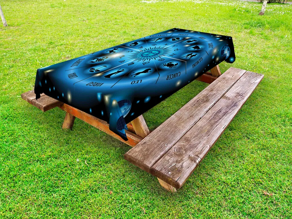 Nappe pour Table de Jardin Décoration Astronomie Abstrait 145 x 265 cm