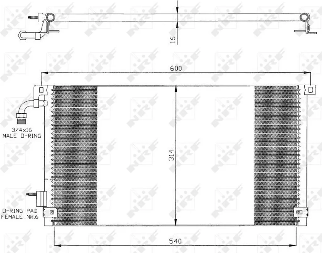 Réparation clim Saxo et 106 II : Condenseur NRF 35328 - Stop aux fuites