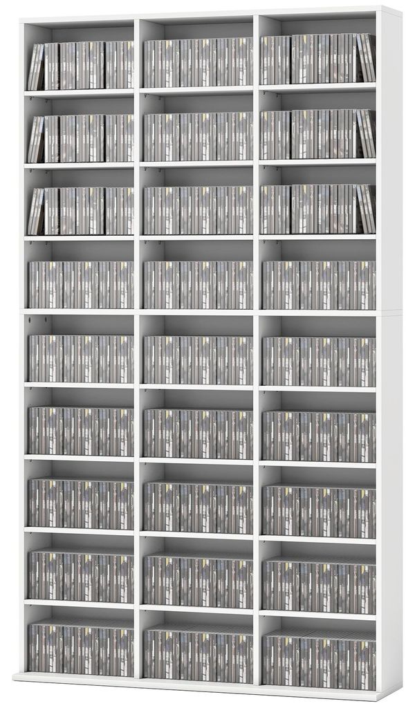 HOMCOM CD/DVD-rek voor 835 CD's of 500 DVD's, met 27 Productafbeelding 