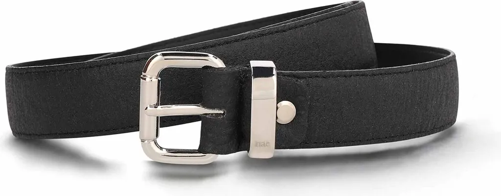 Cintura Vegan Ordis Nero in Piñatex | Accessorio Donna Bio-Sostenibile