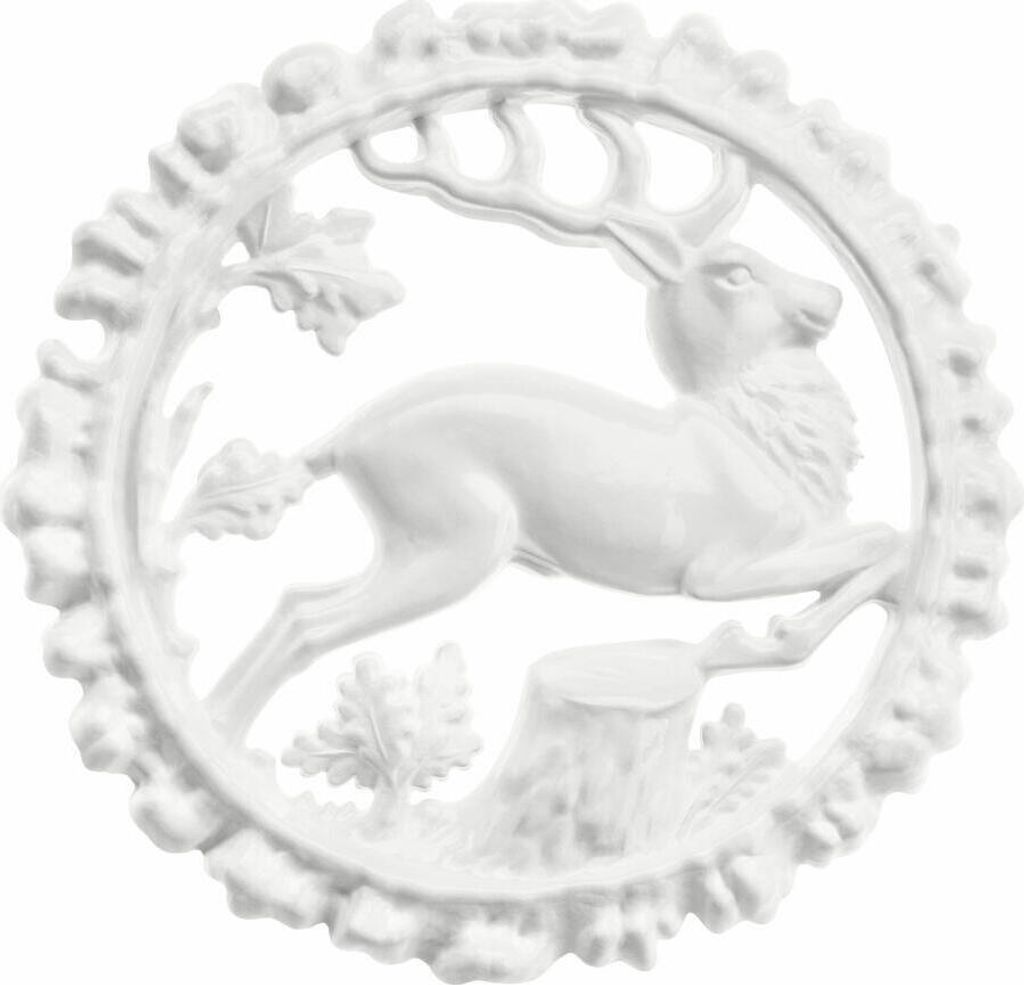 Koziol Virgin White X-Mas Halali Geschenkanhänger, 4er-Set, Geschenke Anhänger, Weihnachtsanhänger, Solid Weiß, 2607525
