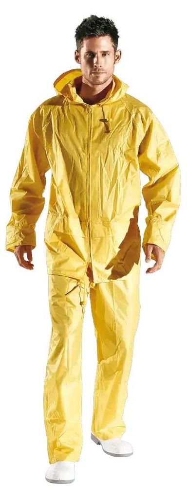 Sir Safety CAYENNE Herren-Regenanzug Nylon wasserdicht mit verschweißten Nähten, XL, GELB