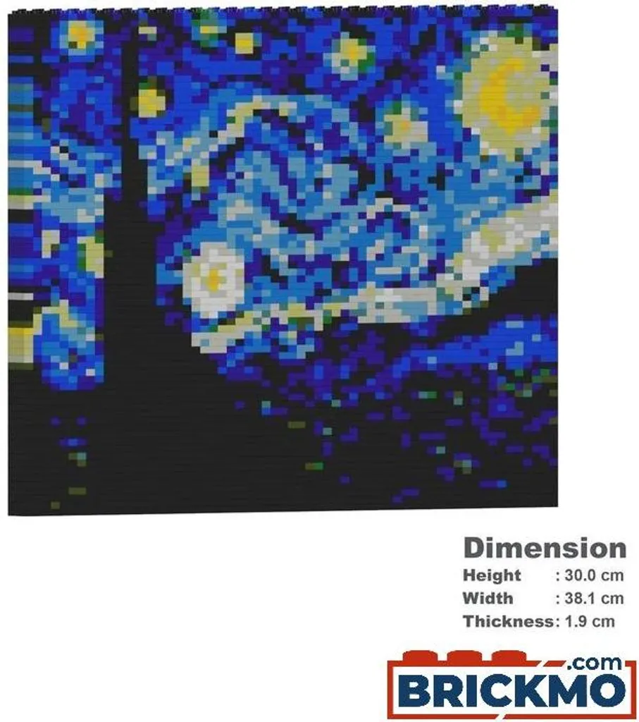 Cadeau idéal pour fan d'art : La Nuit Étoilée JEKCA Bricks à assembler