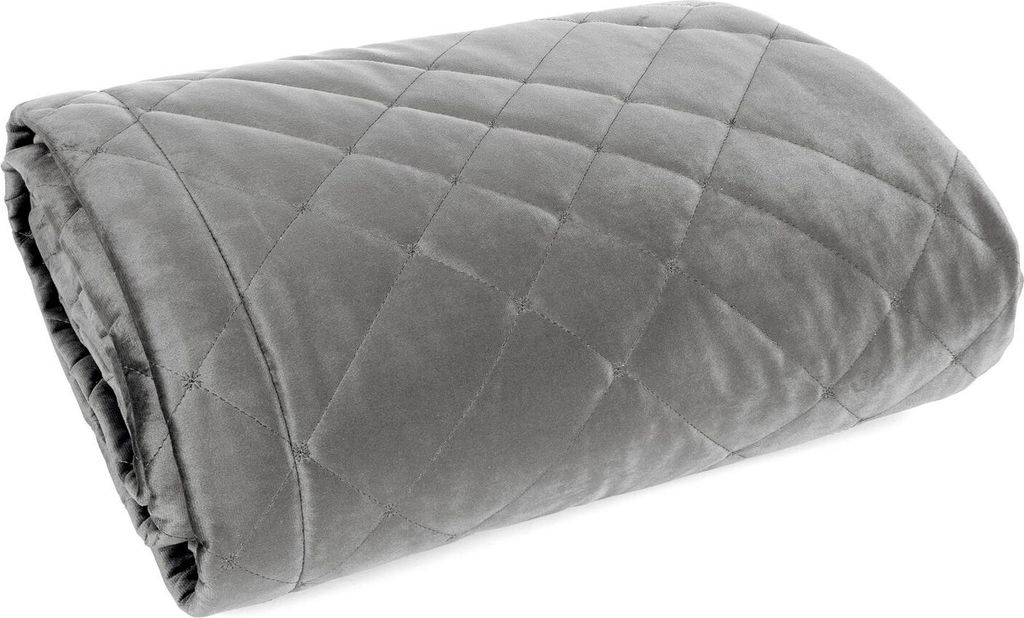 Plaid en velours de haute qualité RIA6 argent 200x220 cm Image du produit 