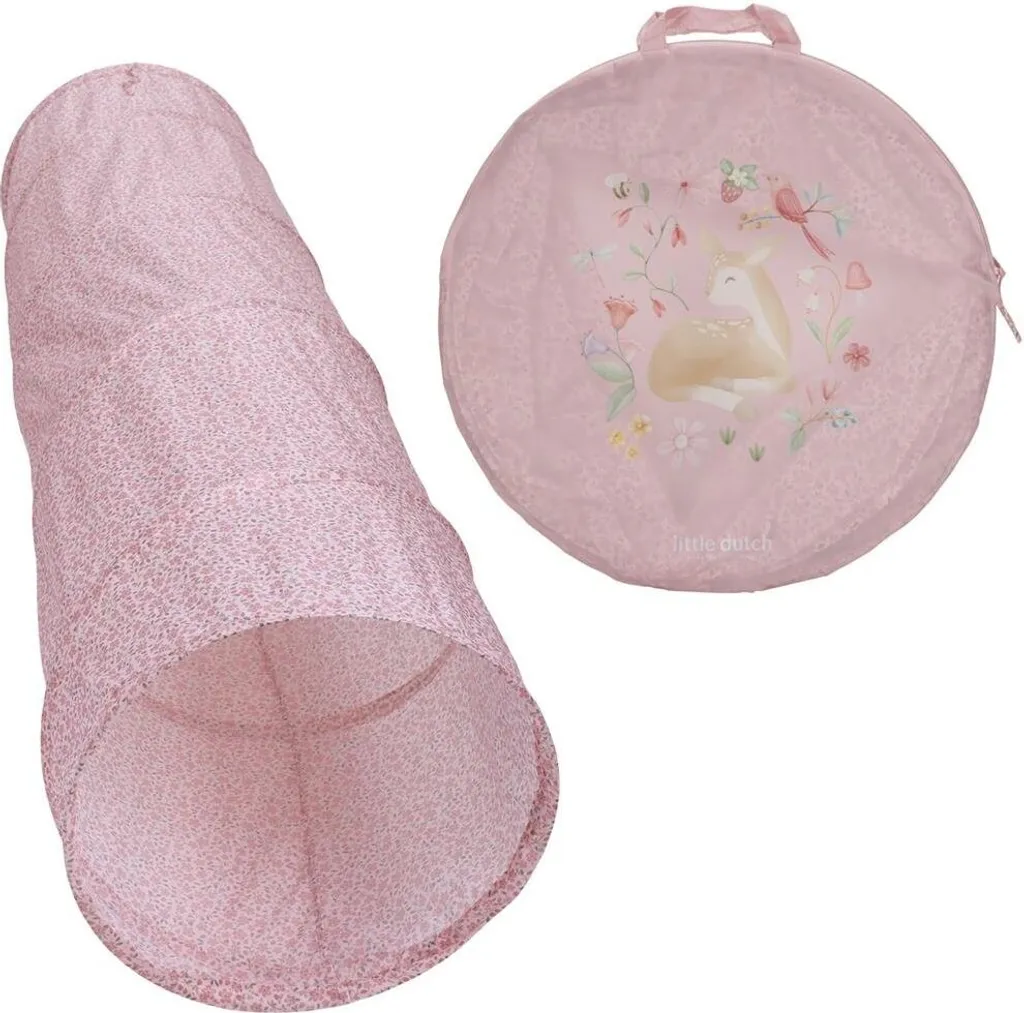 Tunnel de jeu pliable Fairy Garden 180 cm Rose Little Dutch Bébé