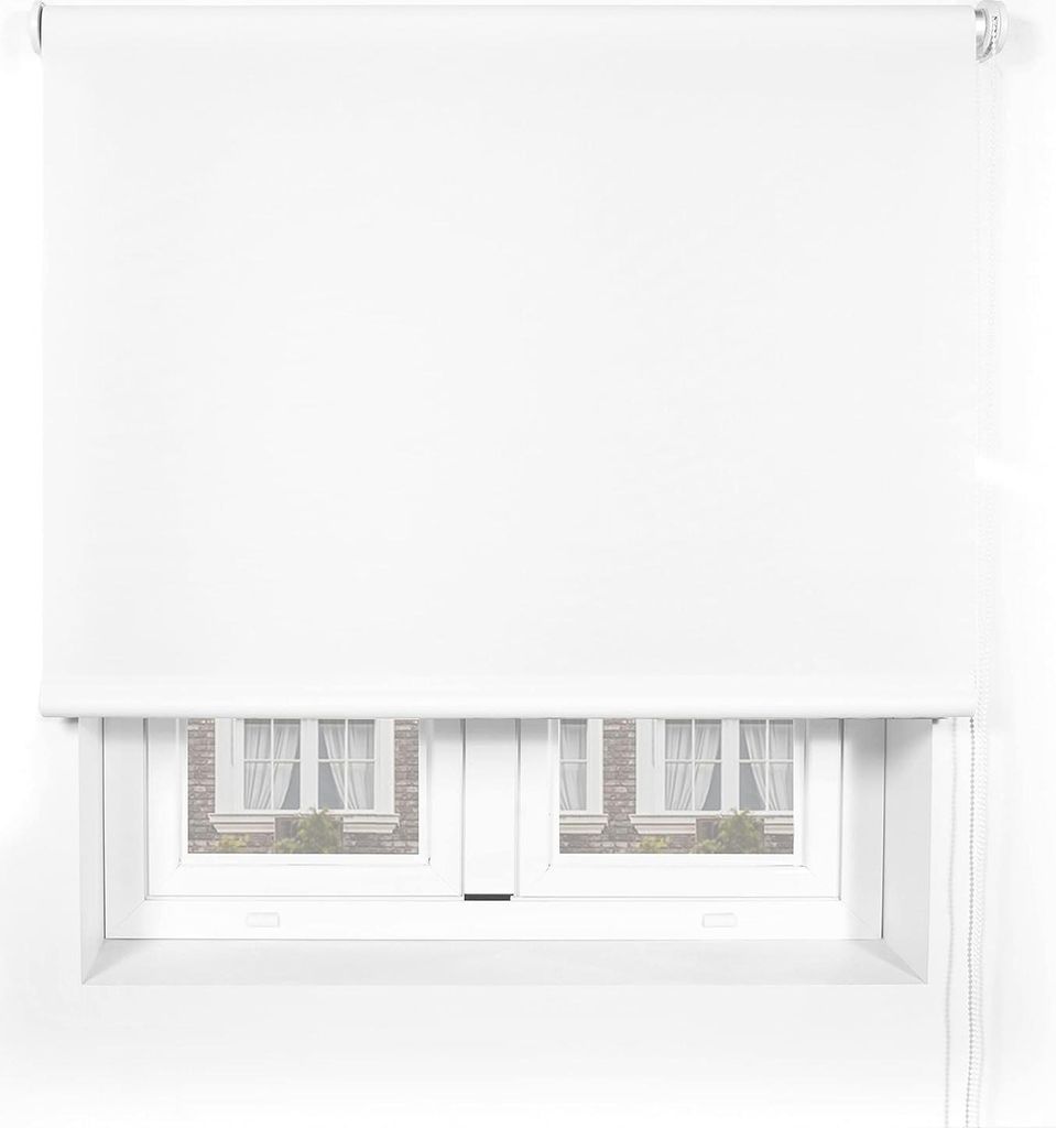 Lichtdurchlässiges Einfaches Rollo - Weiß - 100 x 240 cm